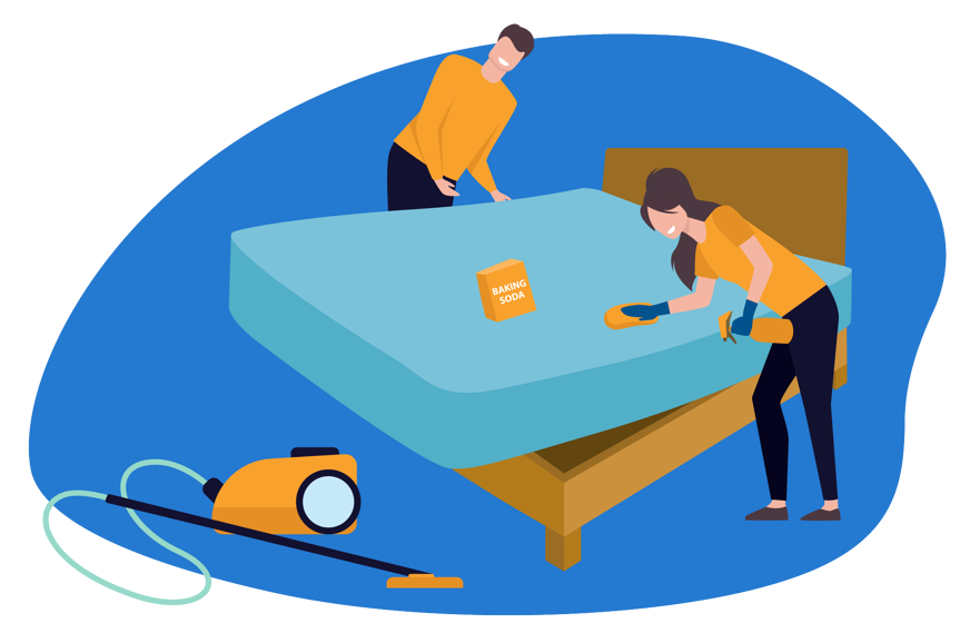 steam cleaning a mattress